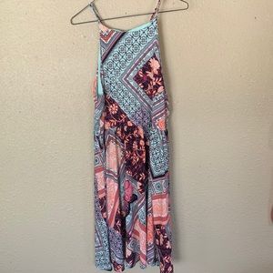 A colorful bandana dress